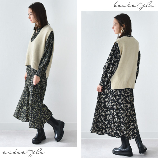 授乳服 ニット ベスト 秋冬 冬 暖か マタニティ トップス Pearls パールズ