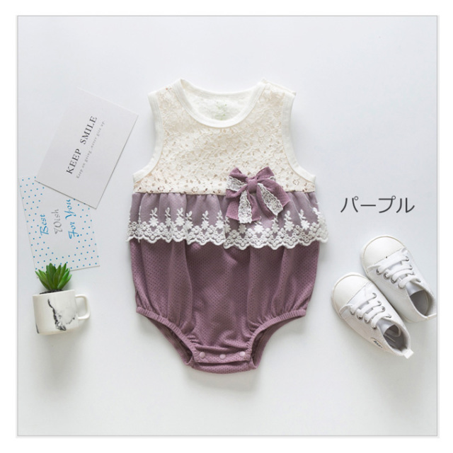 Pearls パールズ ベビー服 ベビー ロンパース 涼しい 女の子