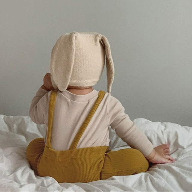 ベビー レギンス リブ ひも付き 無地 シンプル あったか 女の子 男の子 Pearls パールズ