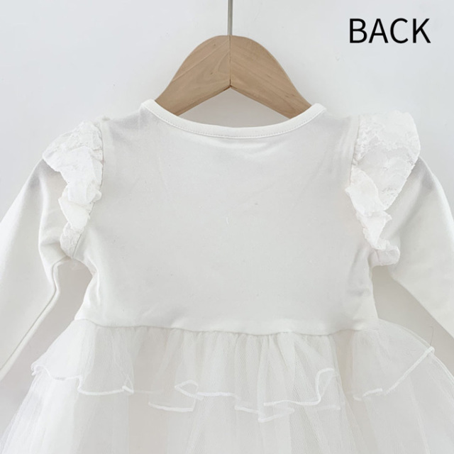 ベビードレス ベビー服 結婚式 ベビー セレモニードレス 女の子 花柄 ワンピース チュールワンピース Pearls パールズ