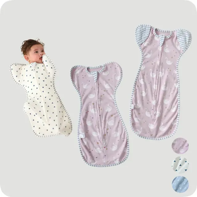 ベビー おくるみ コットン スワドル 赤ちゃん スリーパー 安眠 黄昏泣き 寝ぐずり Pearls パールズ