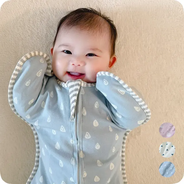 ベビー おくるみ コットン スワドル 赤ちゃん スリーパー 安眠 黄昏泣き 寝ぐずり Pearls パールズ