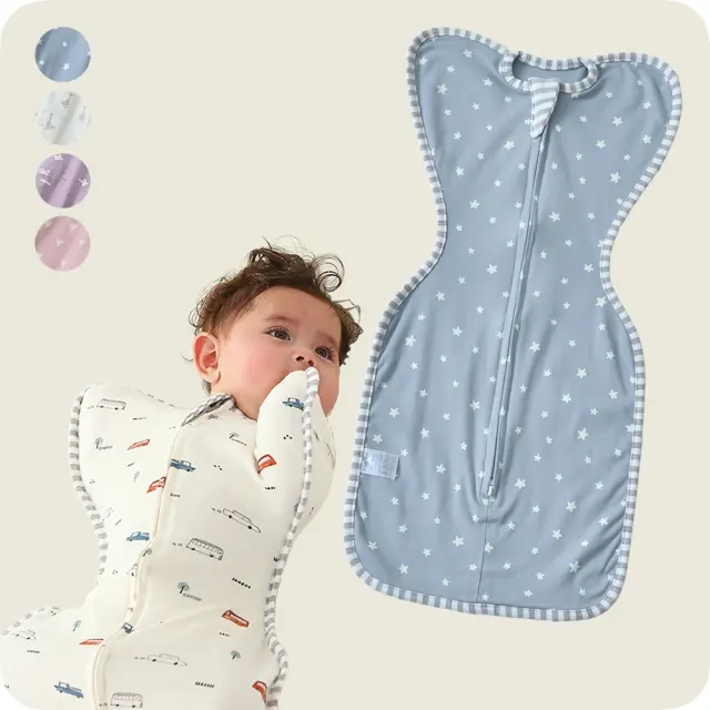 ベビー おくるみ コットン スワドル 赤ちゃん スリーパー 安眠 黄昏泣き 寝ぐずり Pearls パールズ