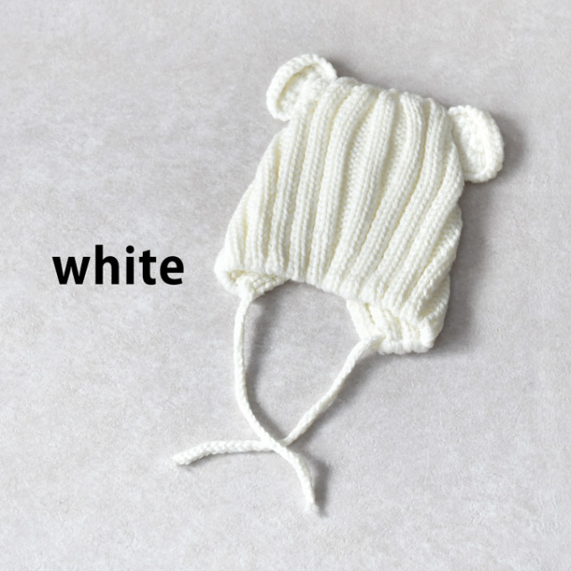 ベビー 帽子 赤ちゃん 冬 耳 女の子 男の子 くま ニットキャップ ニット帽 Pearls パールズ