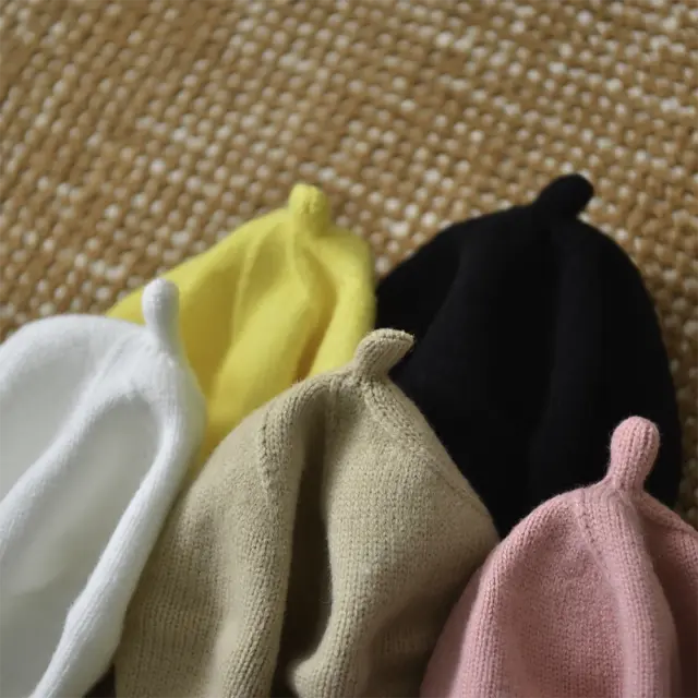 ベビー キッズ 帽子 冬 ベレー帽 女の子 男の子 ニット 赤ちゃん Pearls パールズ