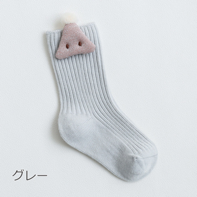 可愛いモチーフが付いたベビー ソックス Pearls パールズ