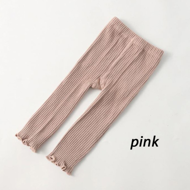 ベビー レギンス 綿 コットン 無地 シンプル あったか メロウ 子供服 Pearls パールズ