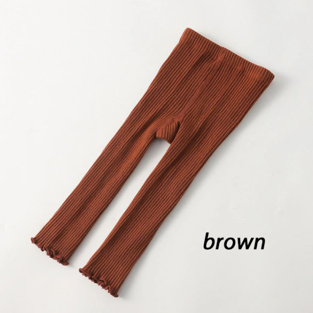 ベビー レギンス 綿 コットン 無地 シンプル あったか メロウ 子供服 Pearls パールズ