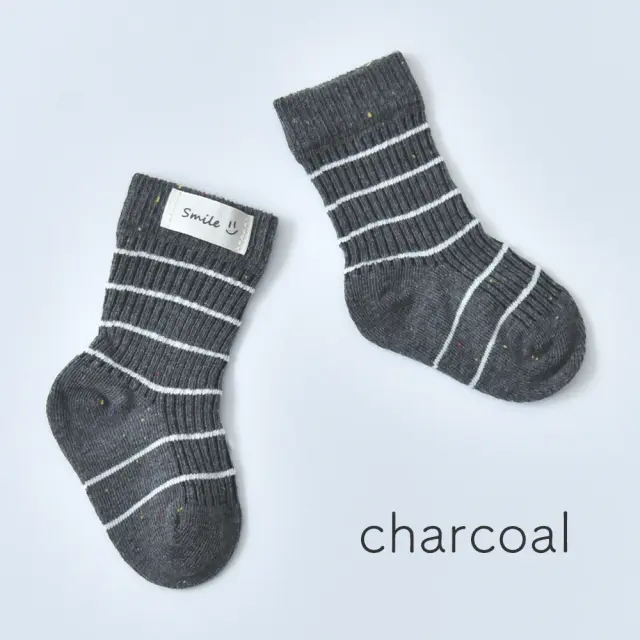 ベビー ソックス 靴下 くつ下 ミックスヤーン ボーダー リブ 女の子 男の子 赤ちゃん Pearls パールズ