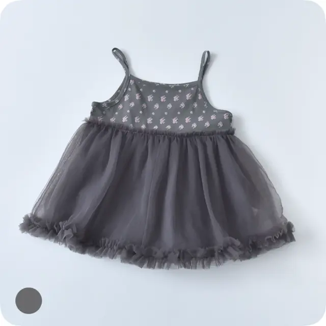 ベビー キッズ ワンピース キャミワンピース チュール ノースリーブ ベビー服 キッズ服 子供服 ガーリー Pearls パールズ