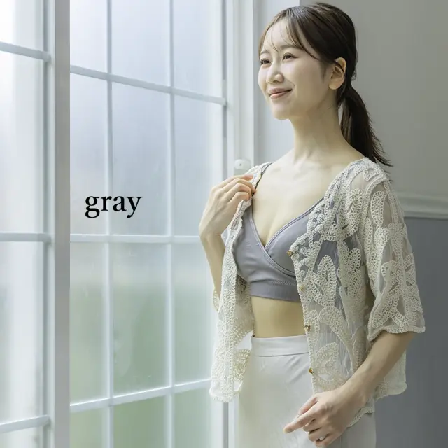 授乳ブラ 大きい胸 ノーストレス ストレスフリー ホック 2WAY カシュクール ストラップオープン マタニティ Pearls パールズ