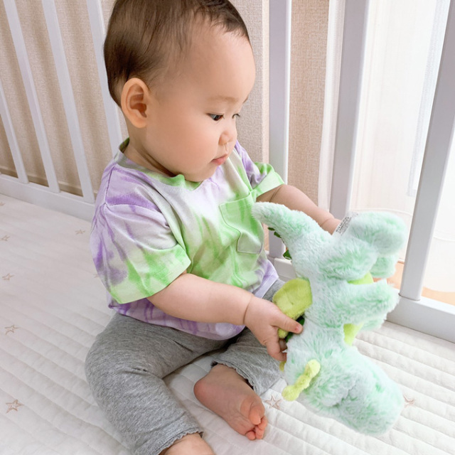 ベビー 夏服 ベビー服 夏 Tシャツ 半袖 トップス プリント パールズ Pearls