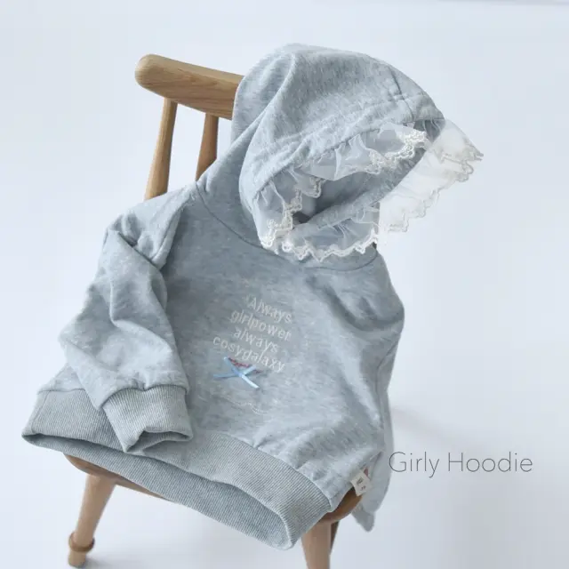 ベビー キッズ トップス フーディー レース ベビー服 キッズ服 上着 子供服 長袖 Pearls パールズ