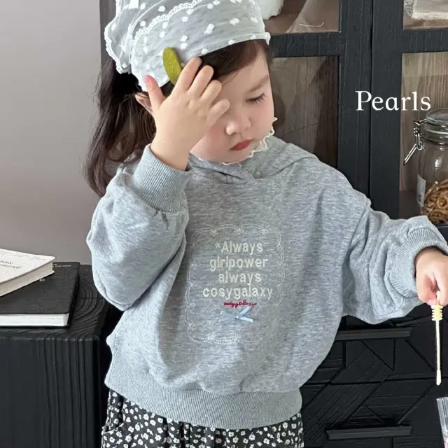 ベビー キッズ トップス フーディー レース ベビー服 キッズ服 上着 子供服 長袖 Pearls パールズ