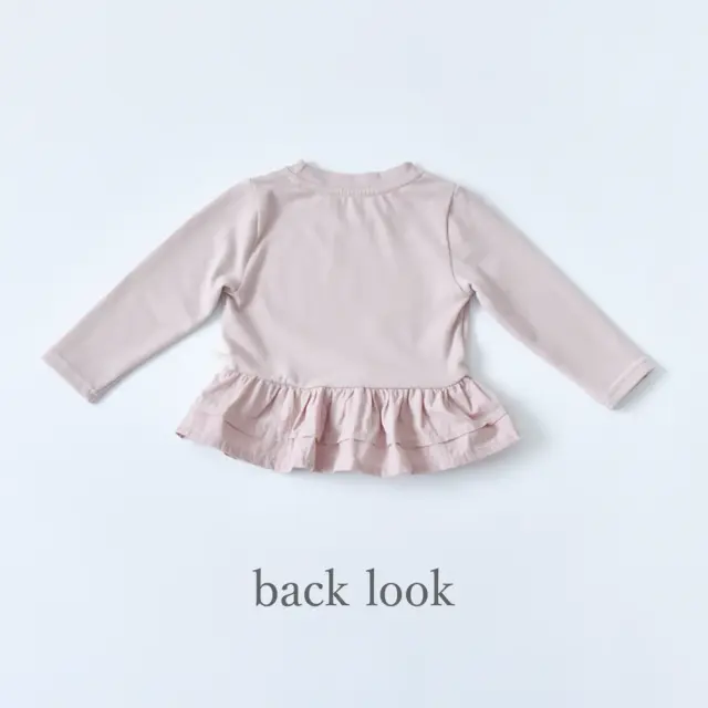 ベビー キッズ トップス プルオーバー ベビー服 キッズ服 子供服 長袖 裾フリル ガーリー Pearls パールズ