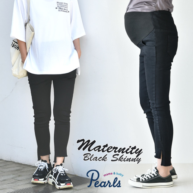 MOTHER ブラック スキニーデニム カットオフ裾 22SS新作】MOTHER マザー 1117-180 BLACK/NTG カットオフデニム