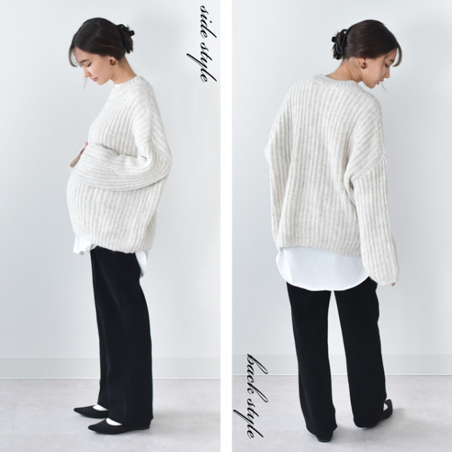 マタニティ パンツ ボトム 冬 裏起毛 あったか 暖かい 極暖 ヒート ズボン Pearls パールズ