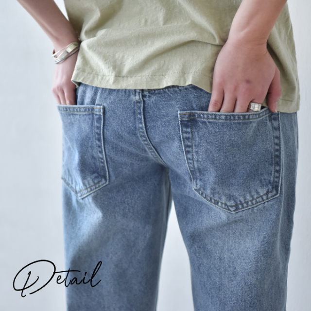 マタニティ デニム デニムパンツ 裾スリット ストレートデニム パンツ マタニティパンツ マタニティズボン スリット Pearls パールズ