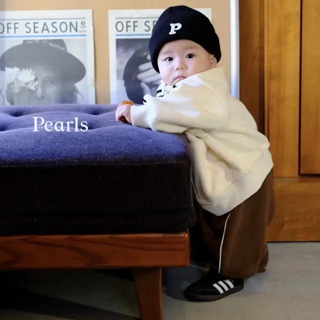 ベビー キッズ パンツ ボトム ジャージ フリース ベビー服 キッズ服 子供服 秋冬 Pearls パールズ