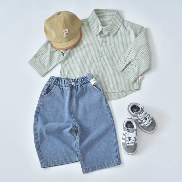 ベビー キッズ パンツ ボトム デニム ワイドシルエット バルーンシルエット ベビー服 キッズ服 Pearls パールズ