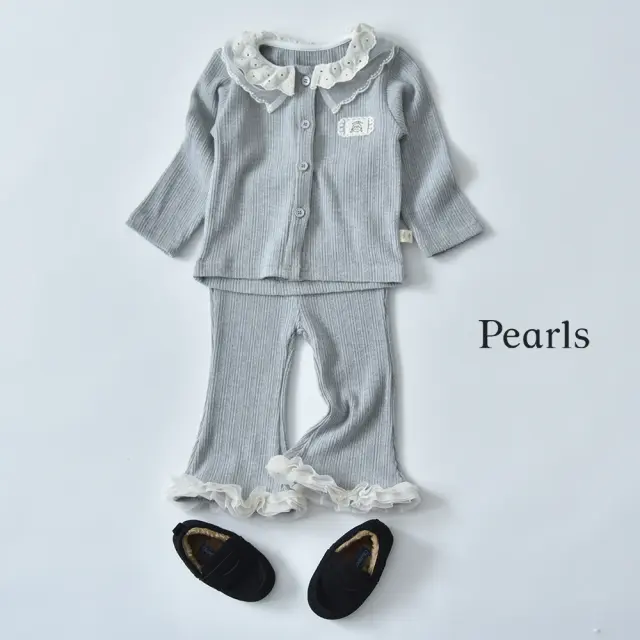 ベビー キッズ セットアップ トップス ボトム パンツ ガーリー ベビー服 キッズ服 Pearls パールズ