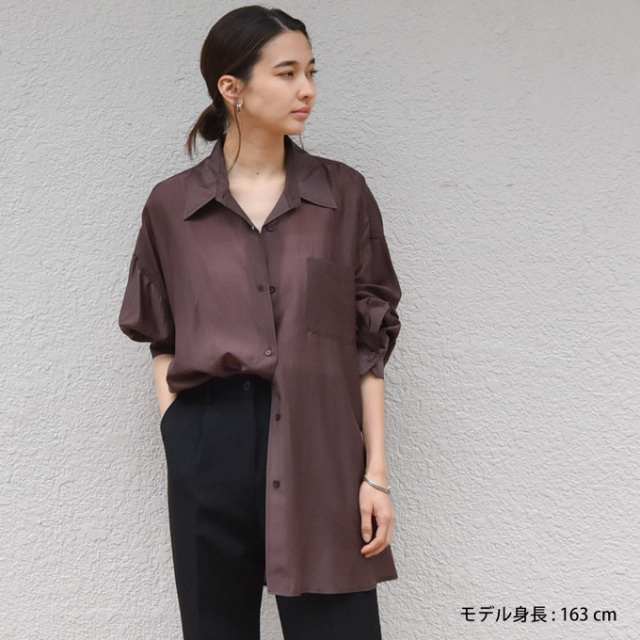 授乳服 ブラウス トップス シャツ シアー ベアトップ キャミソール セット 冷房対策 サテン パールズ Pearls