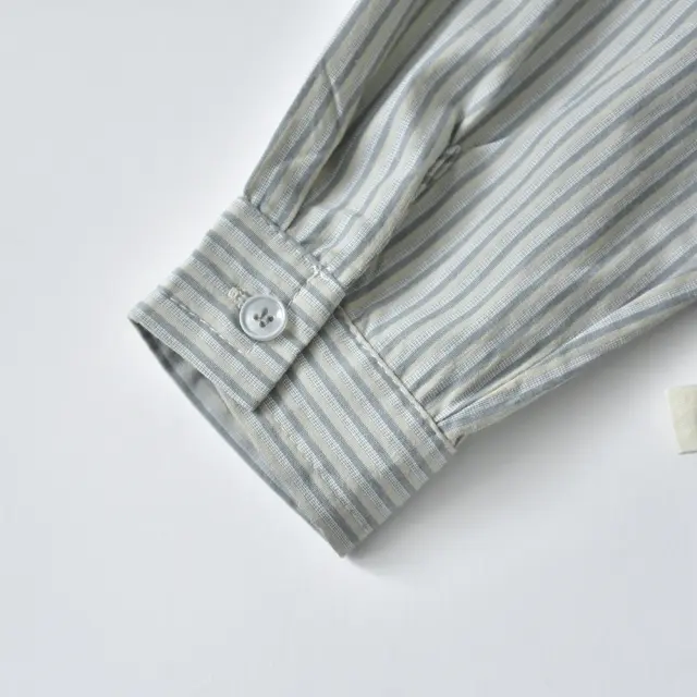 ベビー キッズ トップス シャツ ストライプ ベビー服 キッズ服 上着 子供服 長袖 Pearls パールズ