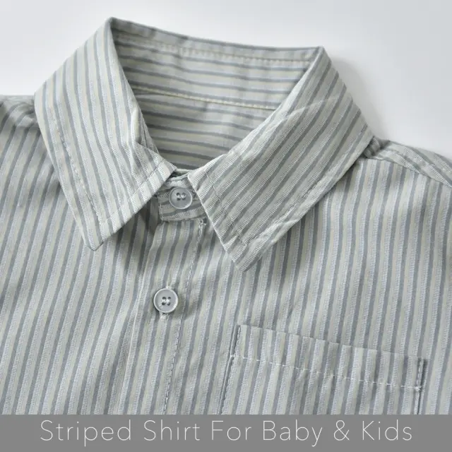 ベビー キッズ トップス シャツ ストライプ ベビー服 キッズ服 上着 子供服 長袖 Pearls パールズ