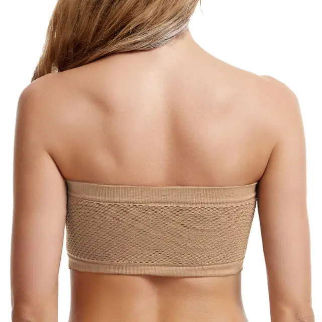授乳ブラ レディース チューブトップブラ ベアトップ 下着 メッシュ パッドなし インナー Pearls パールズ