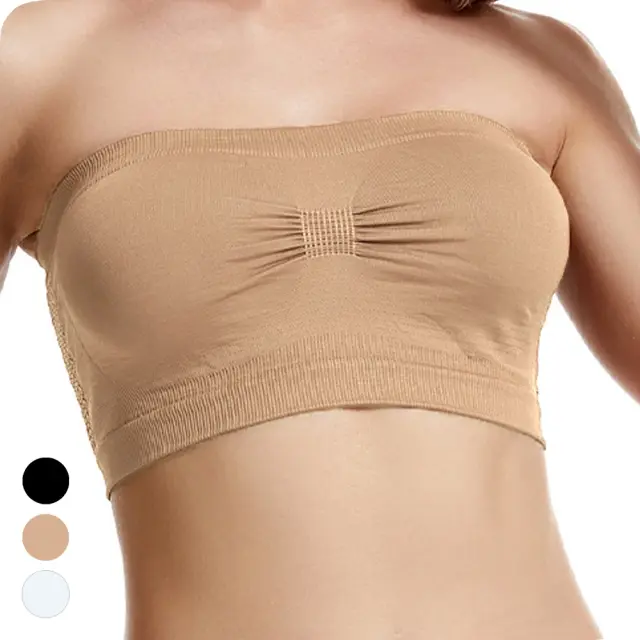授乳ブラ レディース チューブトップブラ ベアトップ 下着 メッシュ パッドなし インナー Pearls パールズ