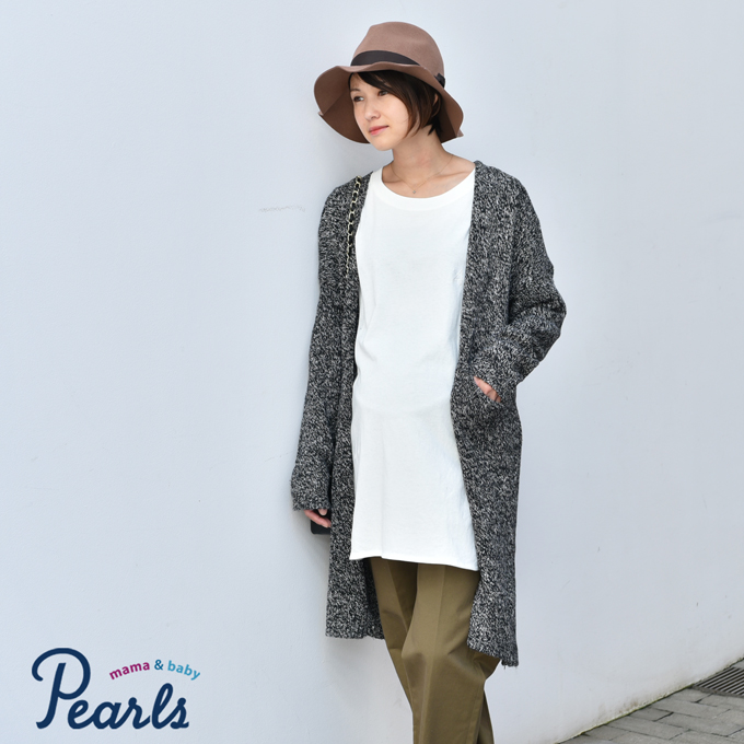 Pearls パールズ マタニティ ニット カーディガン おしゃれ
