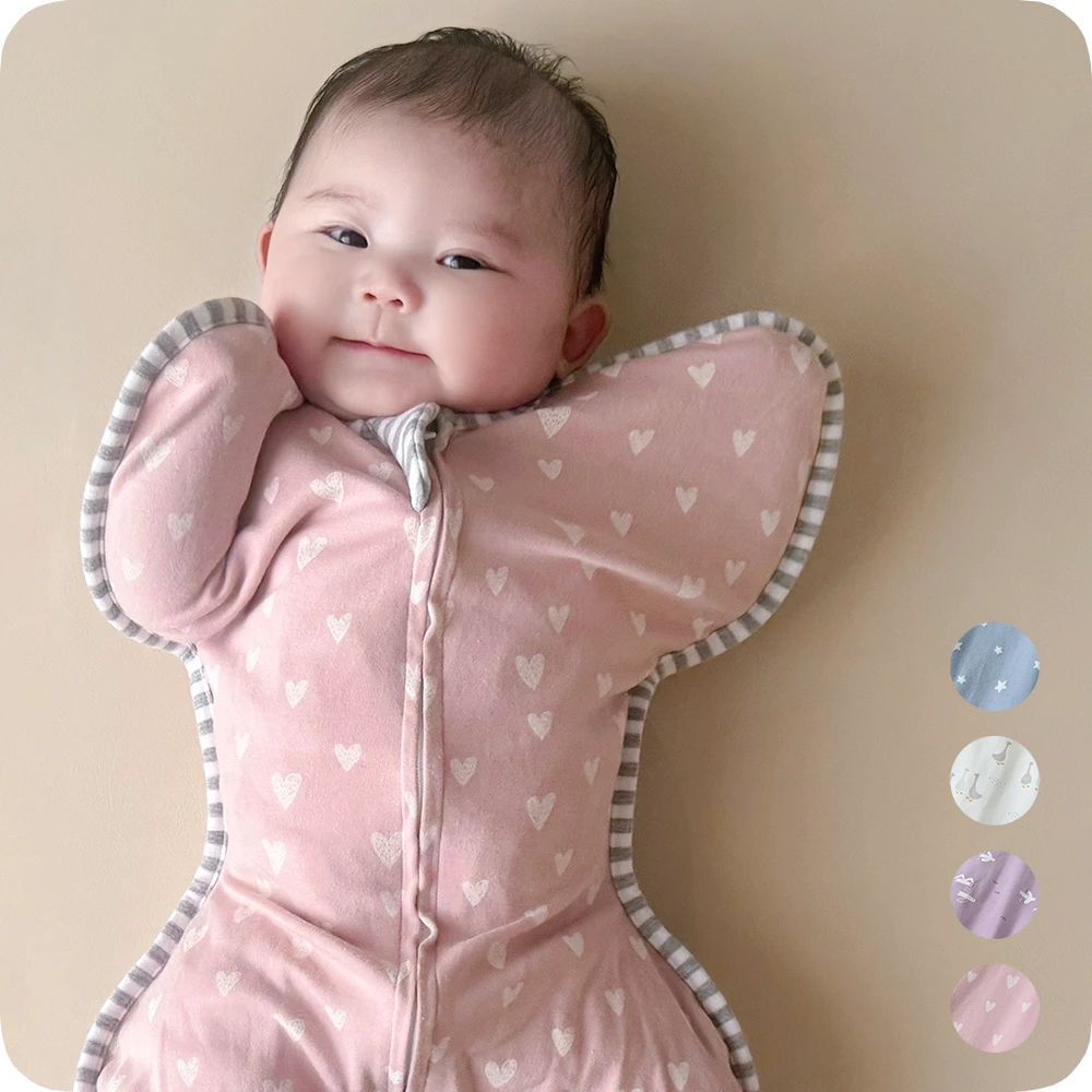 ベビー おくるみ コットン スワドル 赤ちゃん スリーパー 安眠 黄昏泣き 寝ぐずり Pearls パールズ