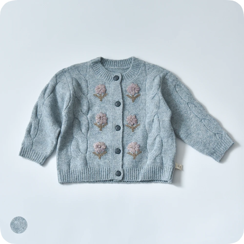 ベビー キッズ トップス ニットカーディガン 防寒 ガーリー ベビー服 キッズ服 上着 Pearls パールズ