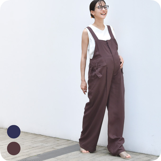 マタニティ オーバーオール サロペット オールインワン マタニティパンツ 授乳服 春夏 パンツ ボトム Pearls パールズ