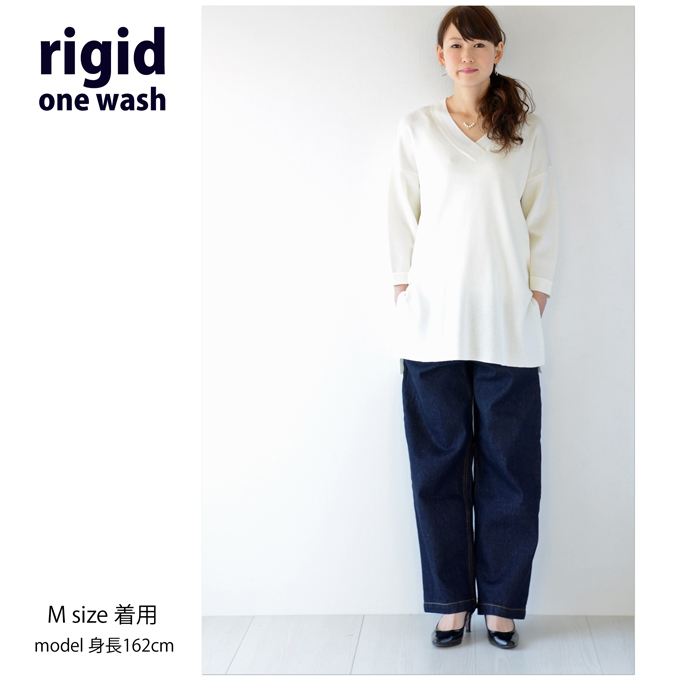 Pearls パールズ マタニティ パンツ ワイド デニム