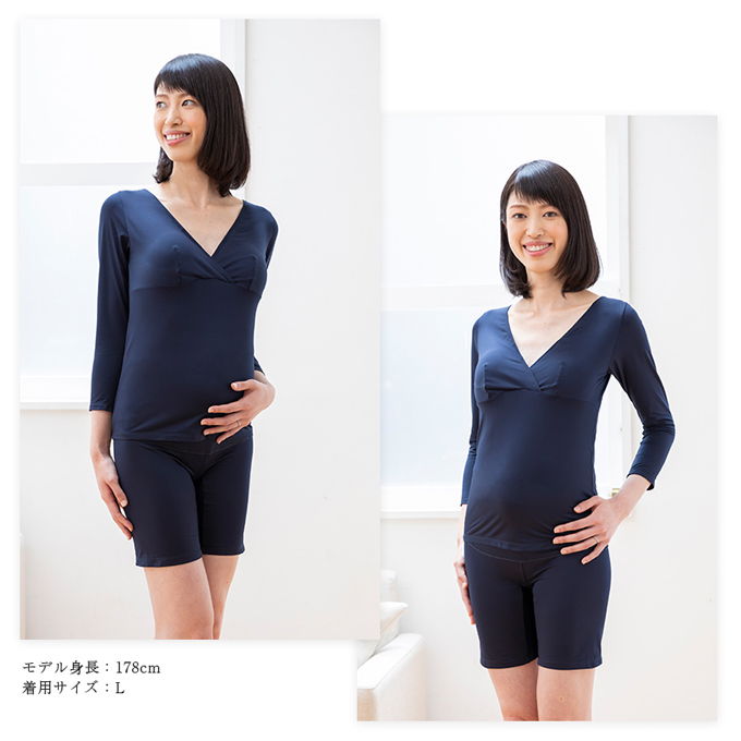 犬印本舗 Pearls パールズ マタニティ ショーツ 産後 産前 3分丈 裏起毛