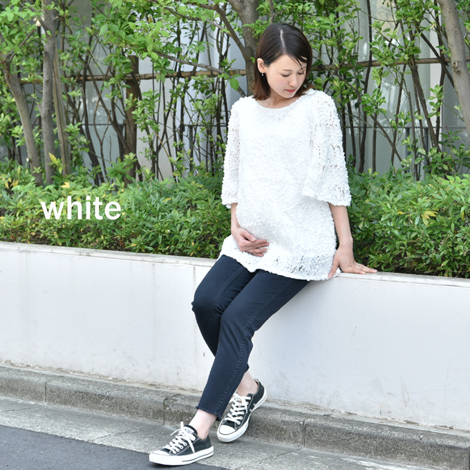 Pearls パールズ マタニティ トップス ブラウス フラワー