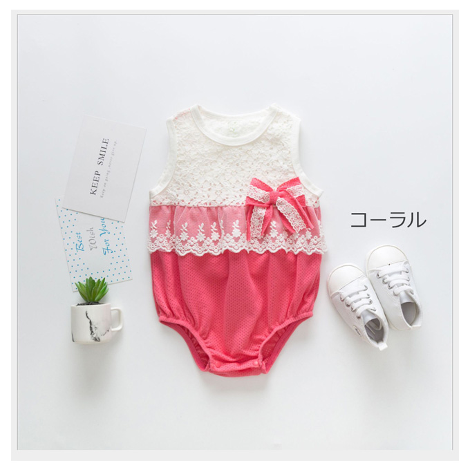 Pearls パールズ ベビー服 ベビー ロンパース 涼しい 女の子