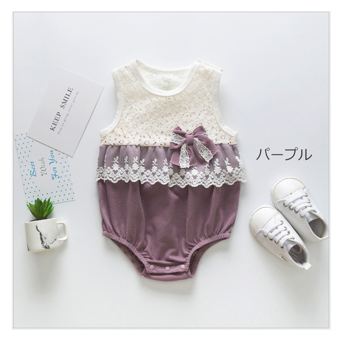 Pearls パールズ ベビー服 ベビー ロンパース 涼しい 女の子