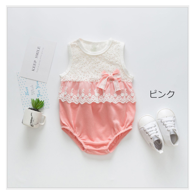 Pearls パールズ ベビー服 ベビー ロンパース 涼しい 女の子