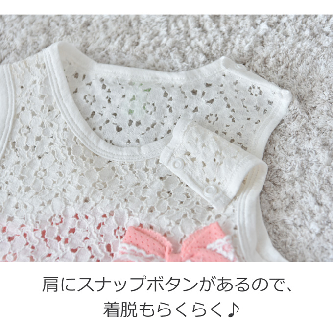 Pearls パールズ ベビー服 ベビー ロンパース 涼しい 女の子