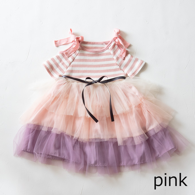 Pearls パールズ ベビー服 ベビーワンピース チュール スカート 女の子