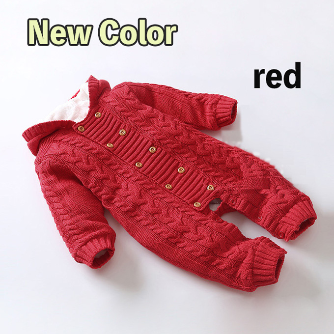 Pearls パールズ ベビー服 冬 暖か ボア カバーオール アウター  ニット 男の子 女の子 防寒 新生児 裏起毛