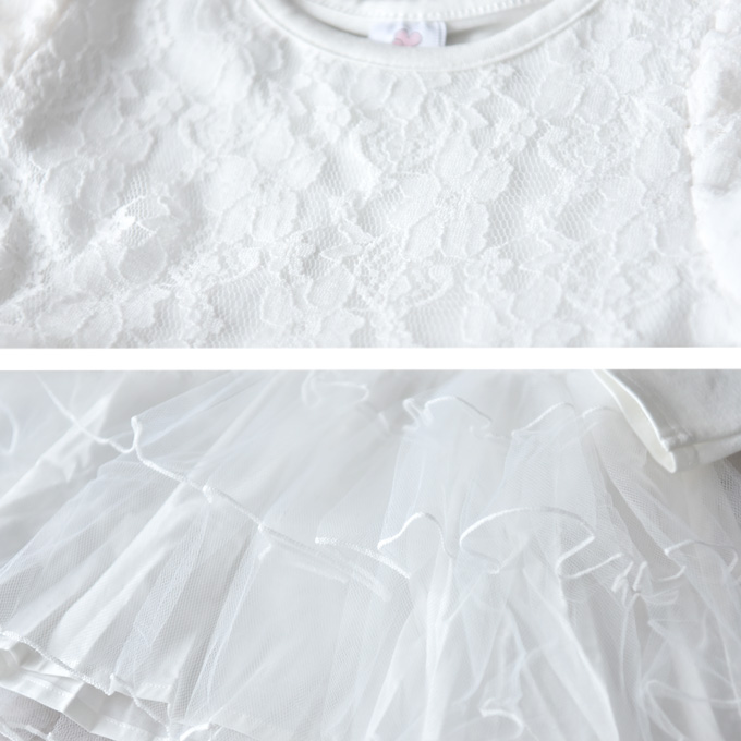 Pearls パールズ 送料無料 ベビードレス ベビー服 結婚式 ベビー セレモニードレス 女の子 花柄 ワンピース チュールワンピース 102日 ドレス 赤ちゃん チュールドレス ハーフバースデー 長袖 チュール レース お宮参り お食い初め