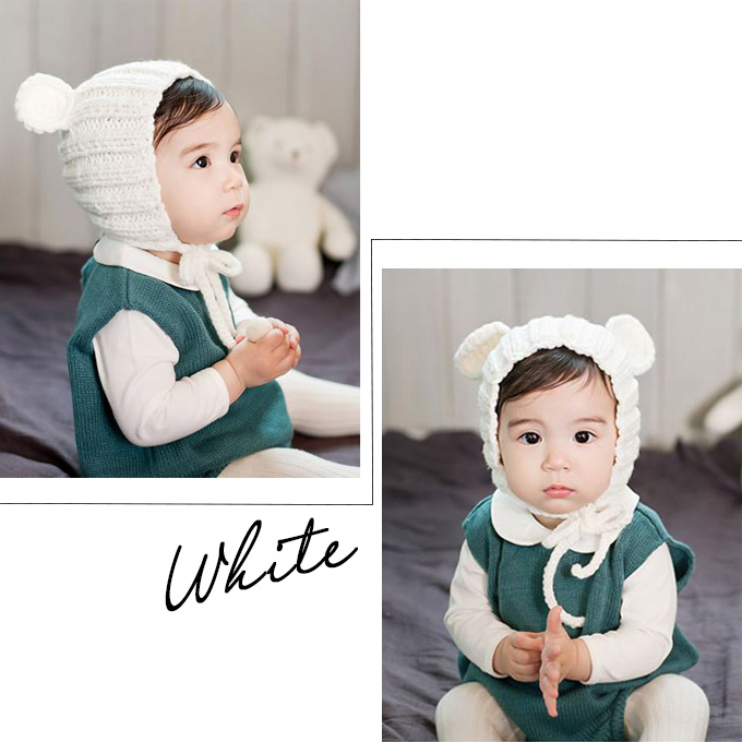 Pearls パールズ ベビー 帽子 赤ちゃん 冬 耳 女の子 男の子 くま ニットキャップ ニット帽 赤ちゃん 耳付き ベビーニット帽 キッズニット帽 暖かい あったか 子供 こども ベビー帽子 キッズ帽子 新生児 かわいい 可愛い