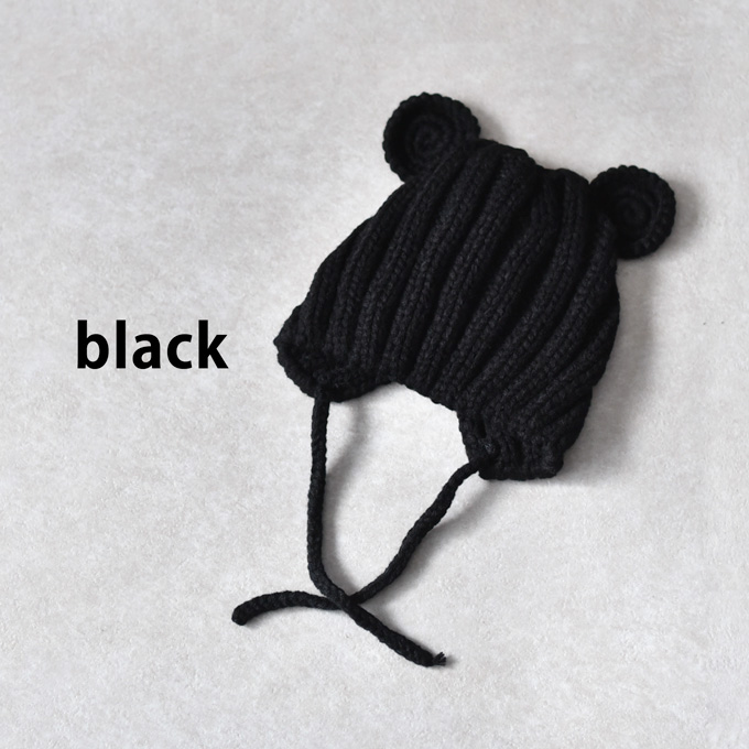 Pearls パールズ ベビー 帽子 赤ちゃん 冬 耳 女の子 男の子 くま ニットキャップ ニット帽 赤ちゃん 耳付き ベビーニット帽 キッズニット帽 暖かい あったか 子供 こども ベビー帽子 キッズ帽子 新生児 かわいい 可愛い