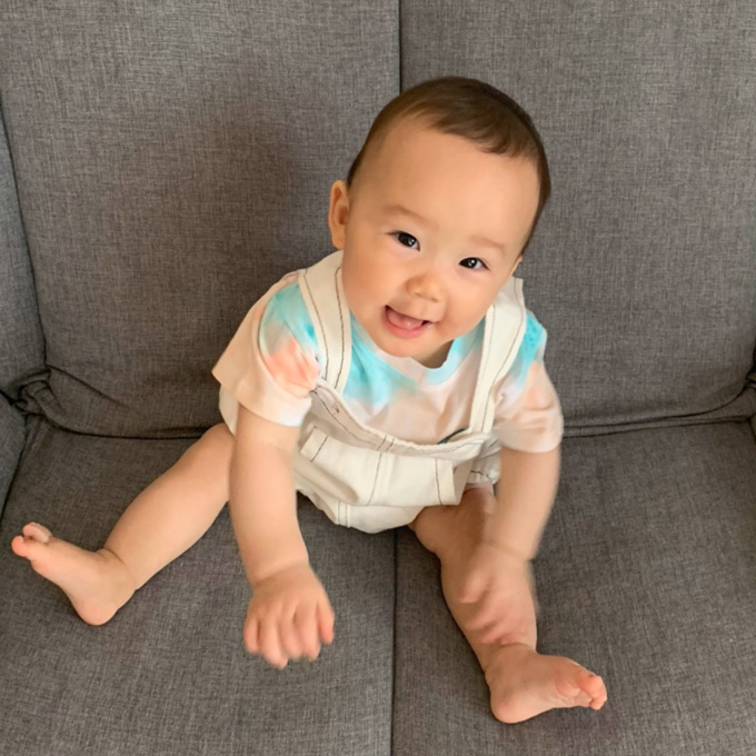 ベビー 夏服 ベビー服 夏 Tシャツ 半袖 トップス プリント パールズ Pearls