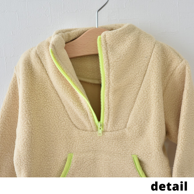 ベビー アウター ボア フリース 暖か あったか 防寒 おでかけ 女の子 男の子 赤ちゃん パールズ Pearls