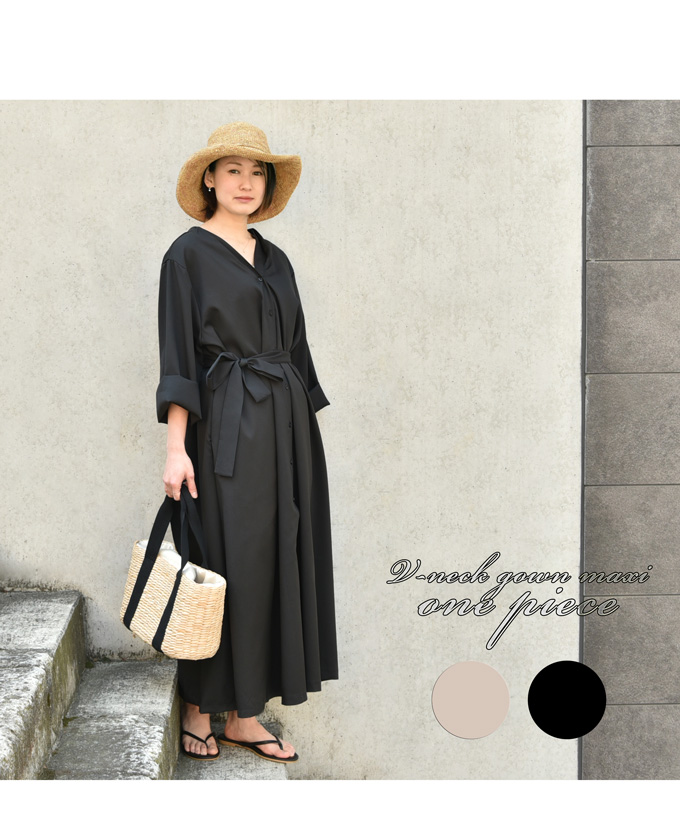 Pearls パールズ 授乳服 マタニティ ワンピース シャツワンピ ガウンワンピ