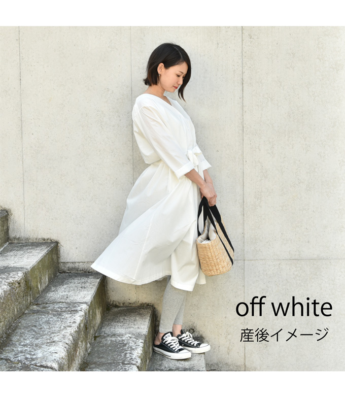 Pearls パールズ 授乳服 マタニティ ワンピース シャツワンピ ガウンワンピ